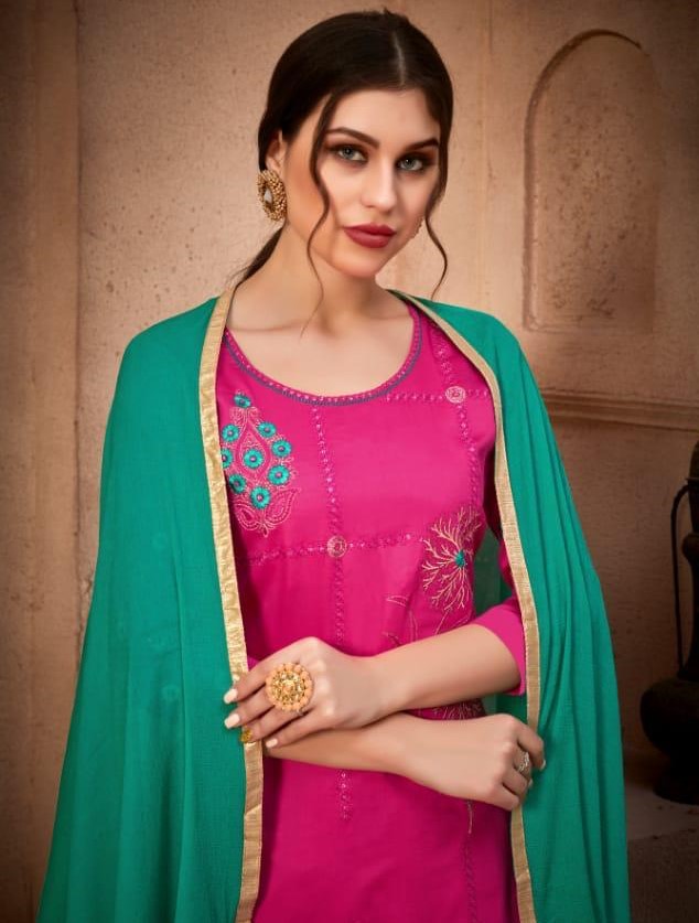 Risabh NX Irina Embroidery Cotton Suit New Catalog Wholesale Price Surat