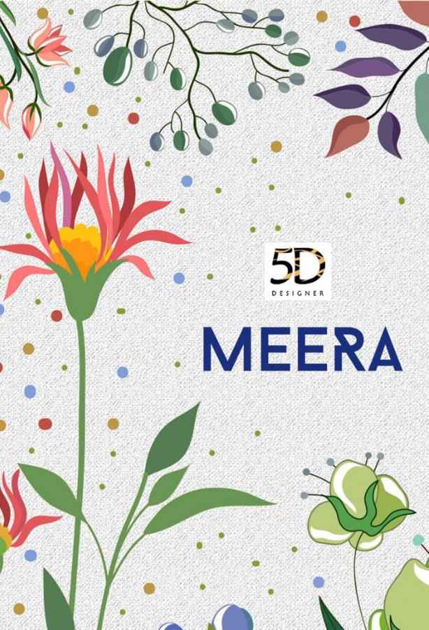 5D Designer Meera Dola Silk Brasso Printed saree New Catalog Dealer