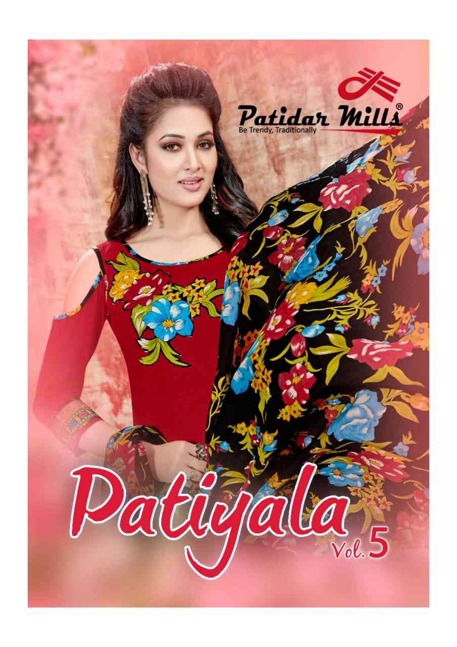 Patidar Mills Patiyala vol 5 Cotton Printed Patiala Unstitched Suits