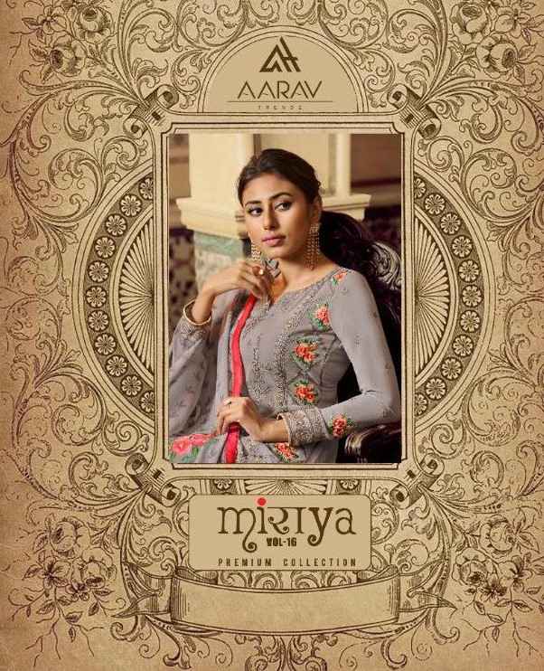 Aarav Trends Mirayaa Vol 16 Designer Straight Suit Party Wear Collection