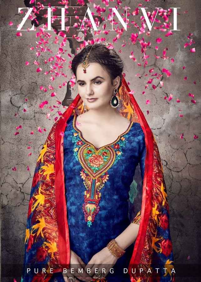 Ritu International Zhanvi Printed Pashmina Dress Material New collection