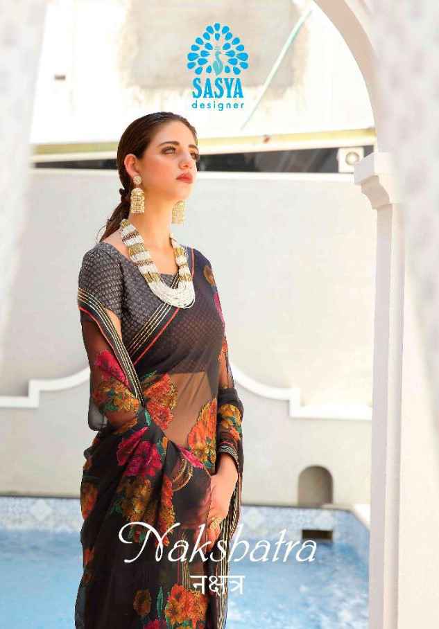 SVA Designer Sasya Nakshatra Jacquard Border Indian Saree New Collection in Wholesale