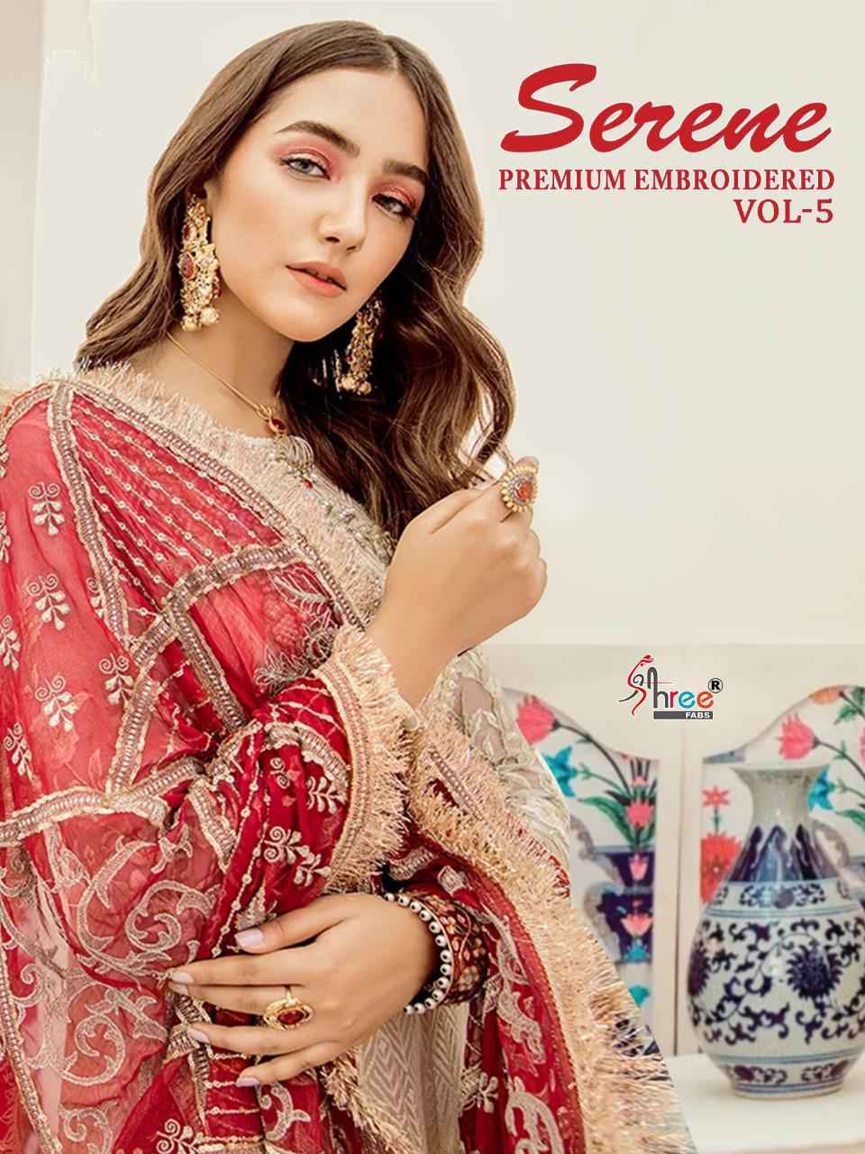 Shree fabs Serene Premium Embroidered vol 5 Pakistani Suit Supplier