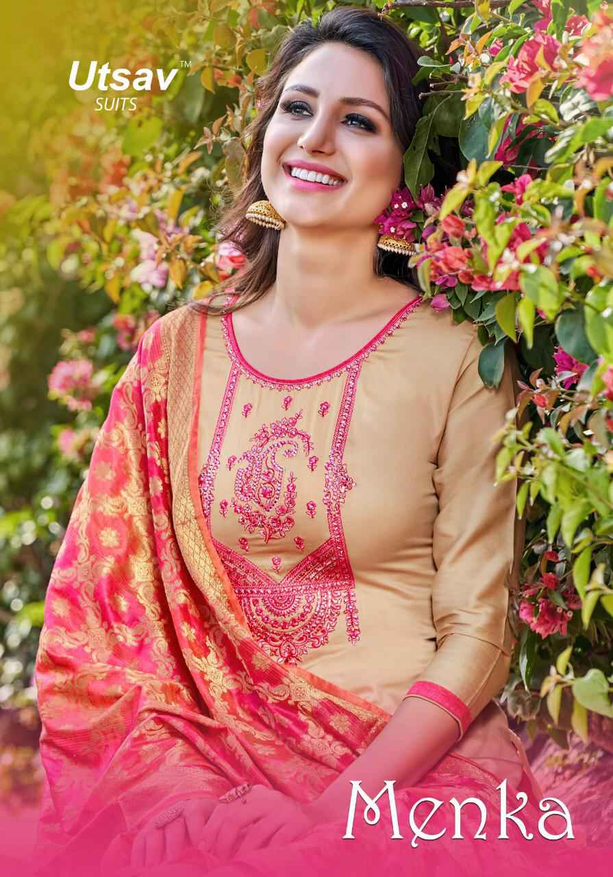 Utsav Suits Menka Designer Patiala Salwar Kameez New Catalog Supplier