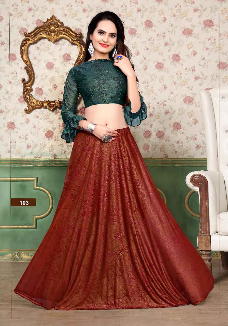 Varni Fabrics Ziya Choli Skirts Fancy Ethnic Wear readymade Collection Supplier
