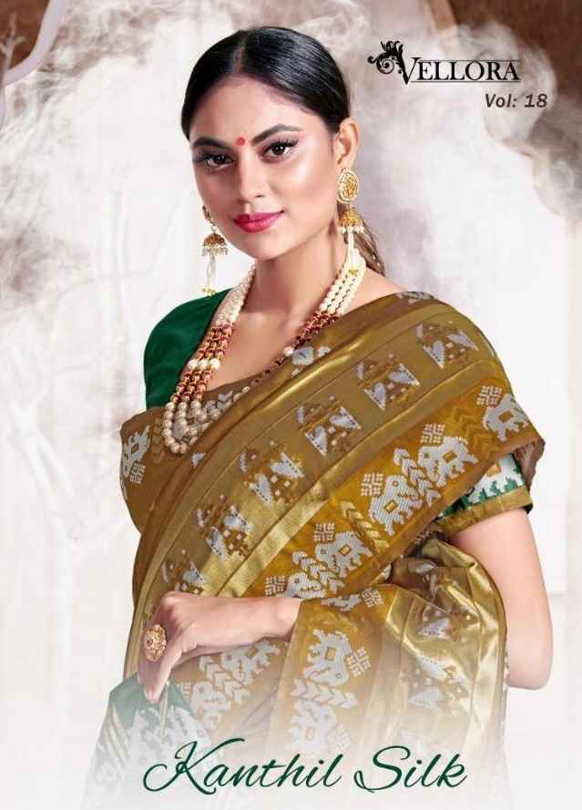 Vellora vol 18 kanthil silk exclusive saree designs