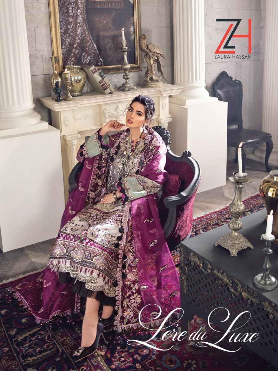 Zaura Hassan Laredu Luxe Pakistani suit Designs