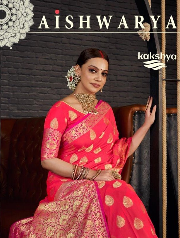 Kakshya Aishwarya Party wear silk saree exporter