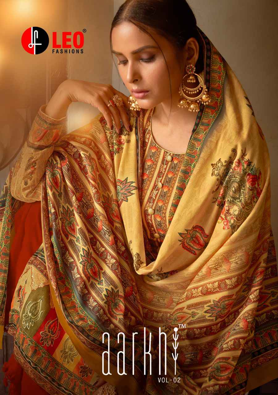Leo fashion aarkhi vol 2 Designer Pashmina salwar suit dealer