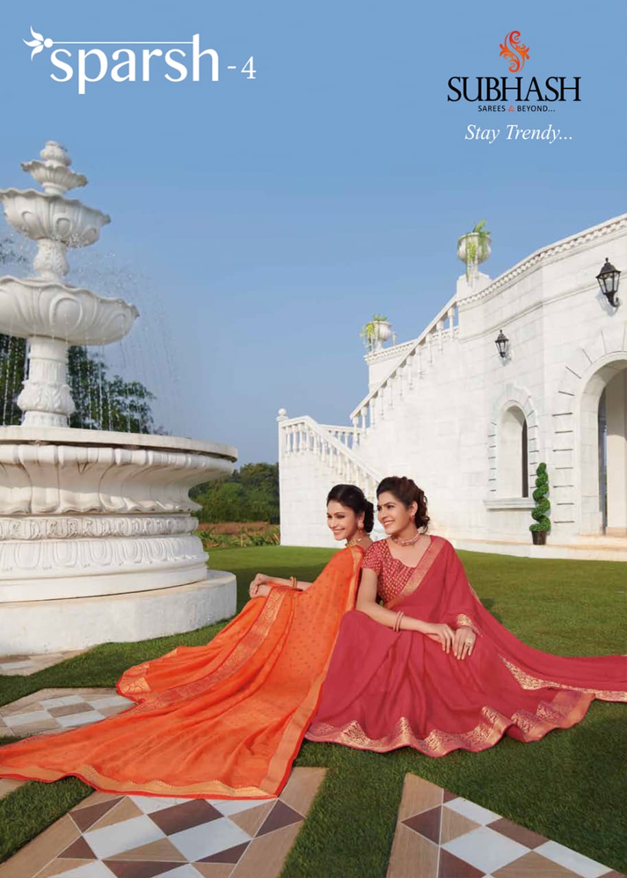 Subhash Sarees Sparsh vol 4 Stylish Latest Saree Design