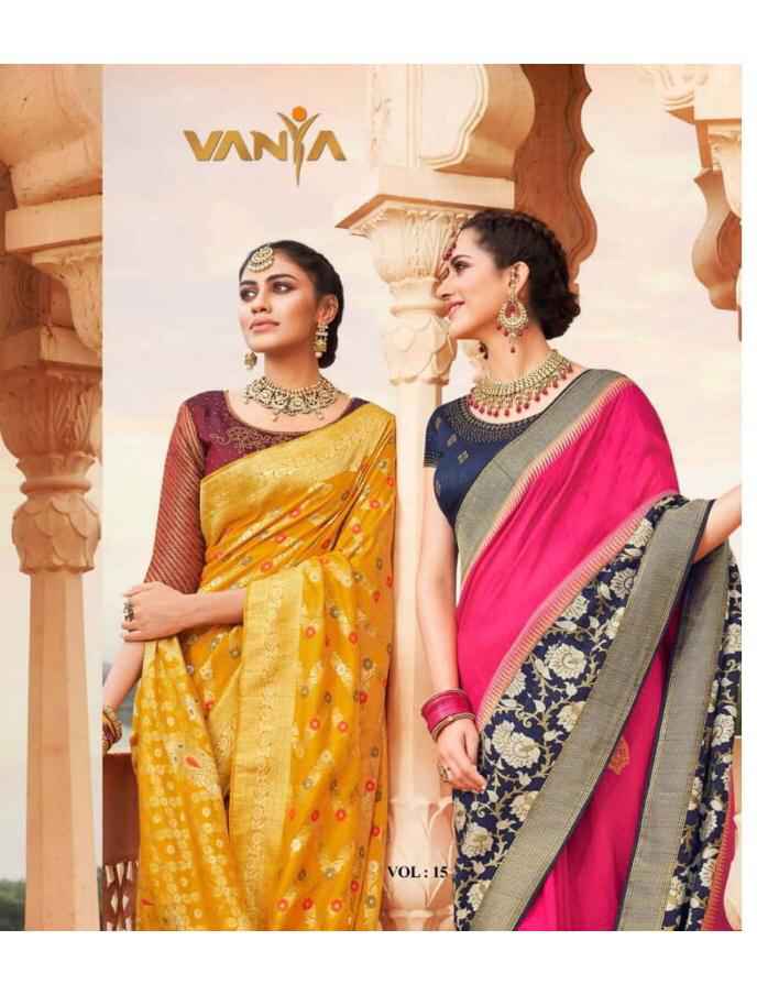 Vanya designer 2501 to 2515 Series designer silk saree