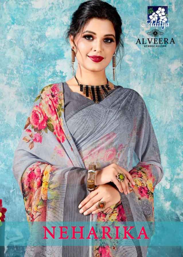 Alveera Niharika Exclusive Printed Silk Saree Supplier