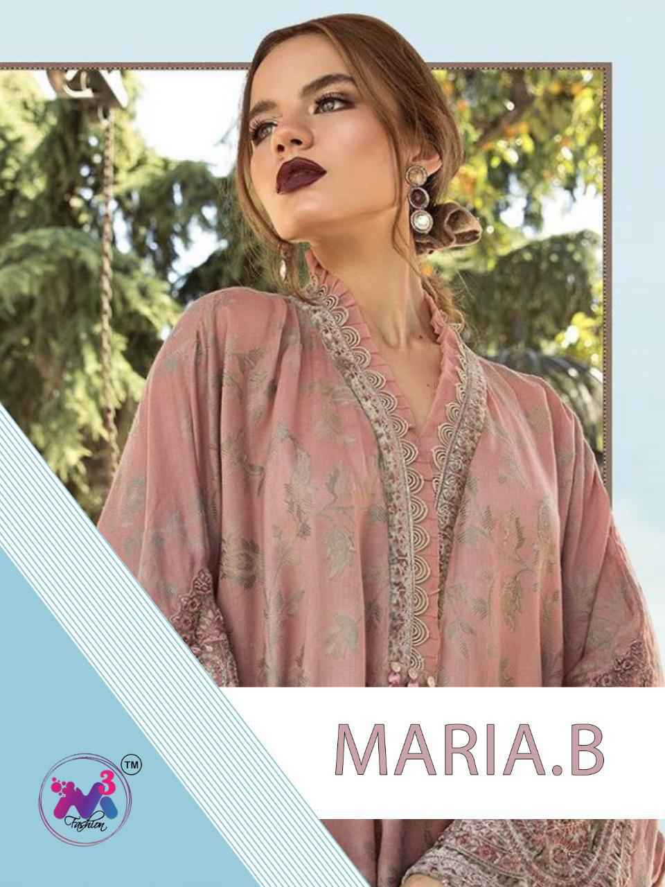 M3 fashion Maria B Premium Lawn Embroidered Collection Pakistani Suit