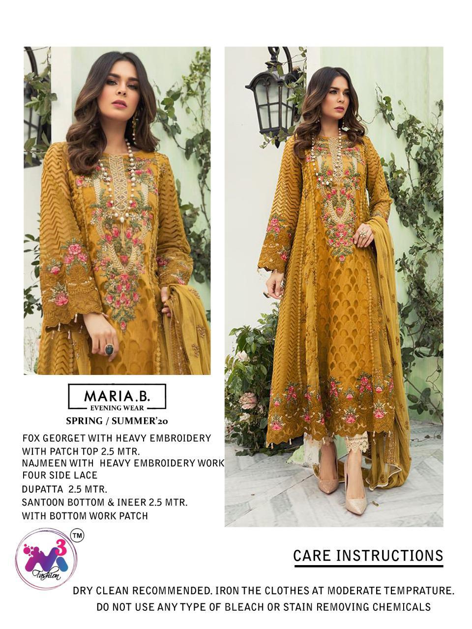 M3 Maria B Shades Designer Pakistani Suit Catalog Wholesale Dealer In Surat