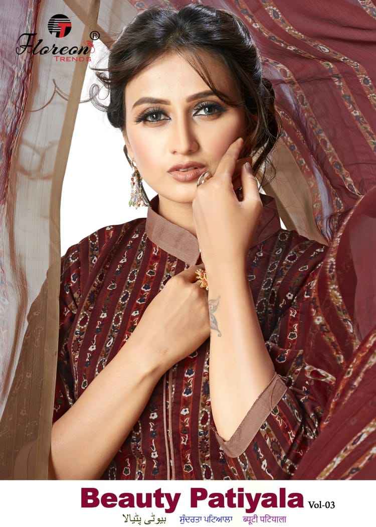 Floreon Trends Beauty Patiyala vol 3 Punjabi Suits Supplier