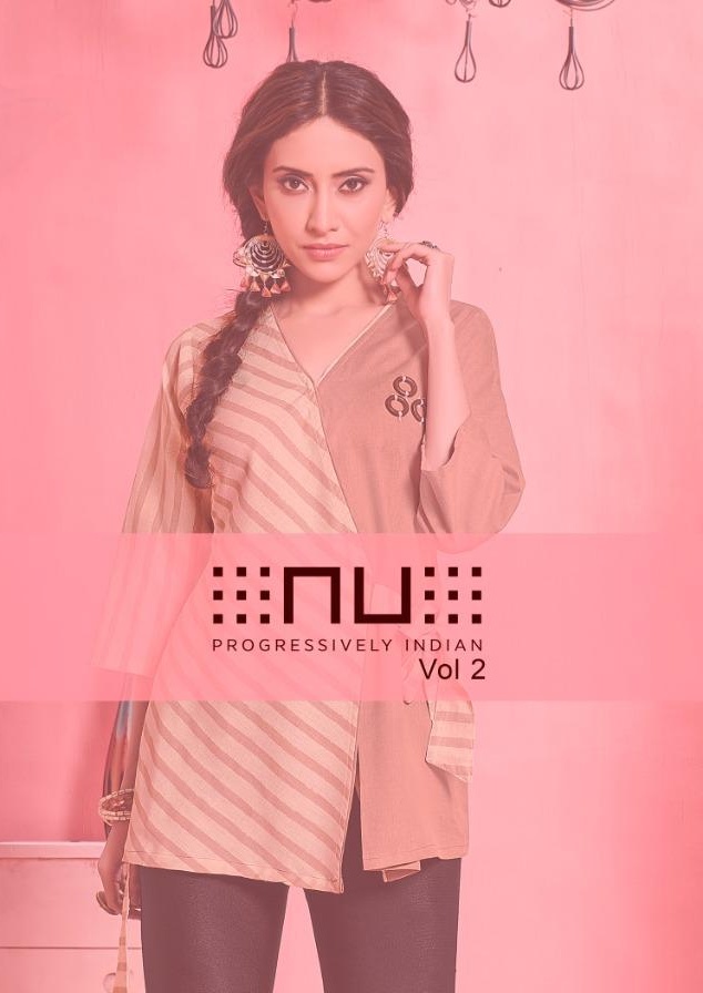 Nu vol 2 fancy stylish short tops catalog surat dealer with price