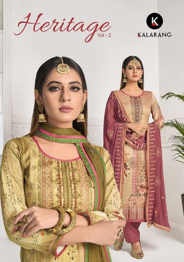 Kalarang Heritage Vol 2 Digital Print Stylish Salwar Suit Catalog Best price