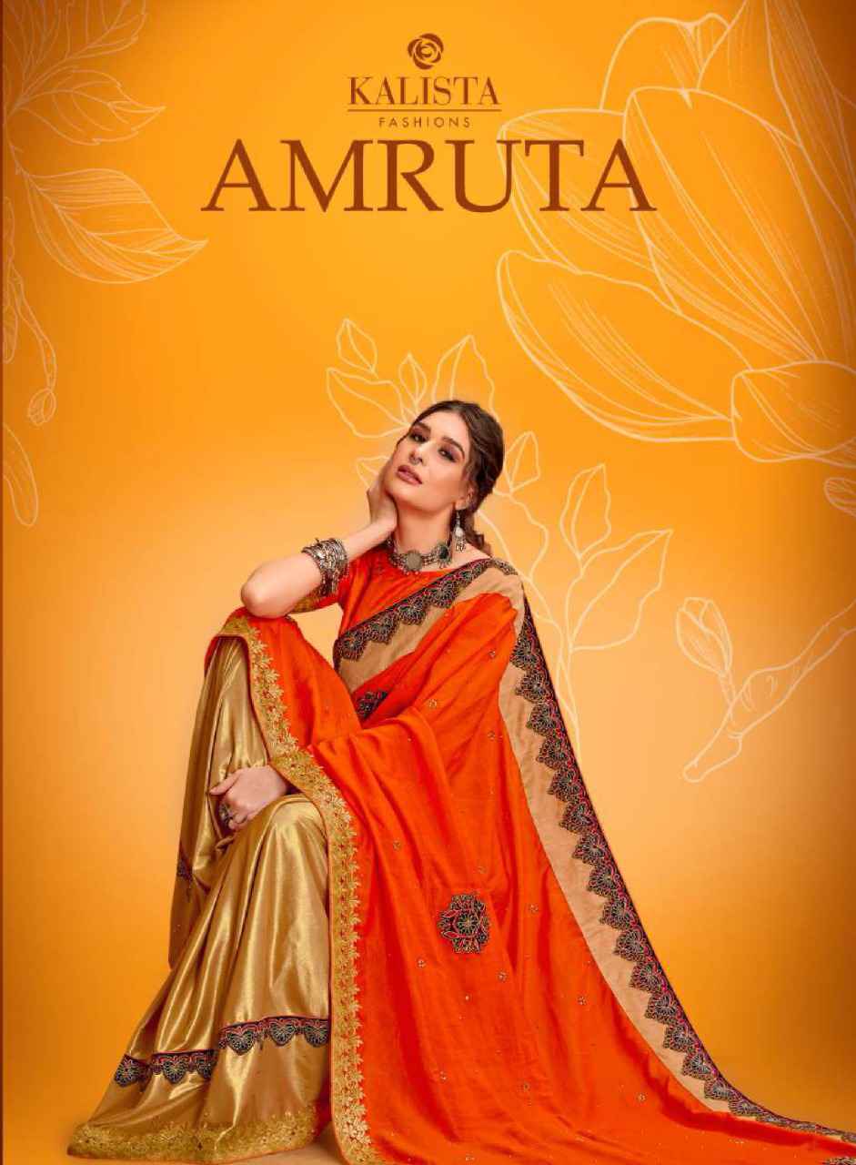 Kalista Amruta Designer Imported Fabrics Saree Designs