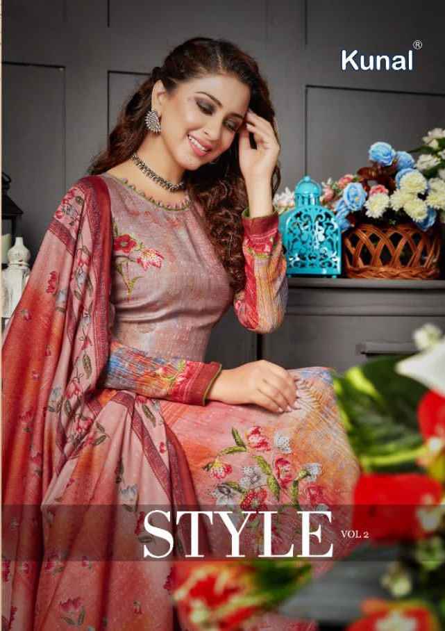 Kunal Fashion Style Vol 2 Digital Print Pashmina Suit Dealer