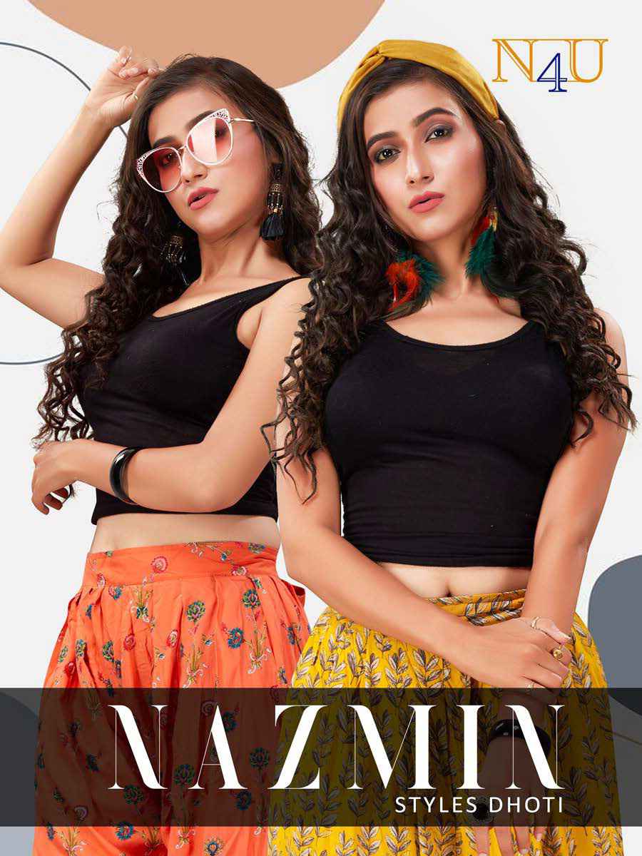 N4U Nazmin Dhoti Style Bottom Wear New Catalog