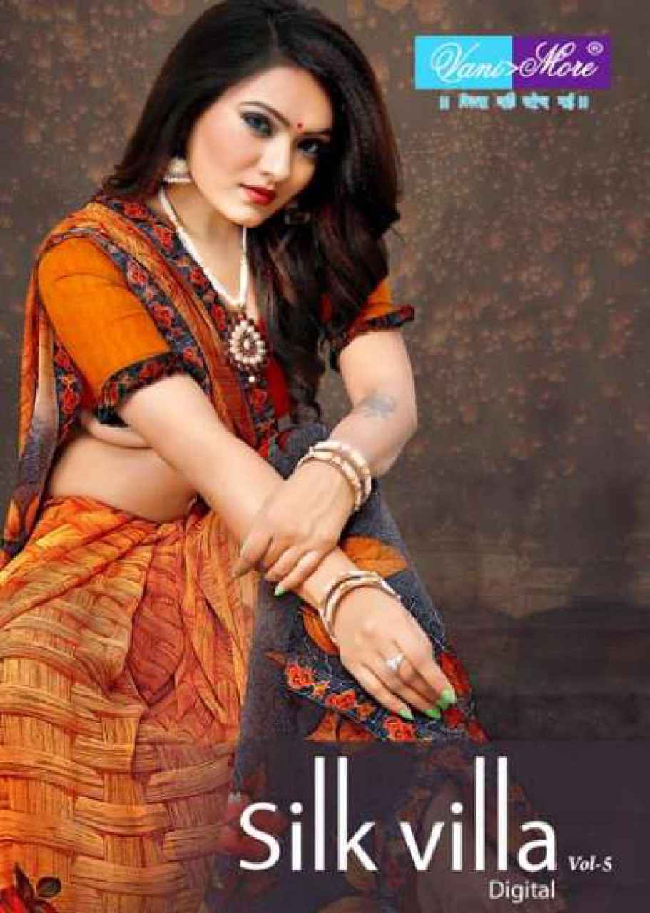 Vani More Silkvilla Vol 5 Stylish Printed saree Exporter