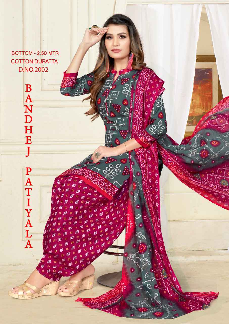 TC Bandhej patiyala Vol 2 Readymade Dress Material in Wholesale