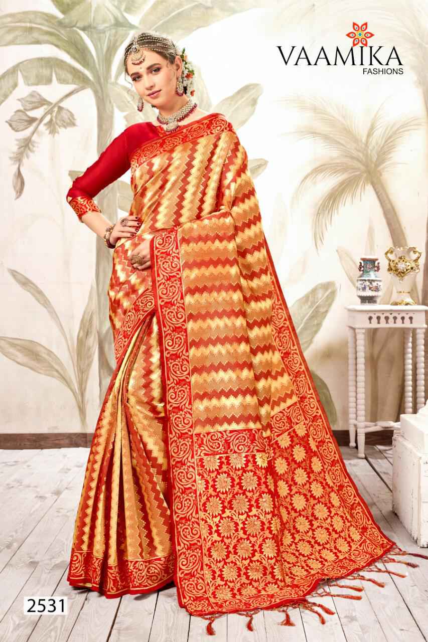 Vaamika Kanjivaram Silk Weaving Handloom Rich pallu Saree Designs