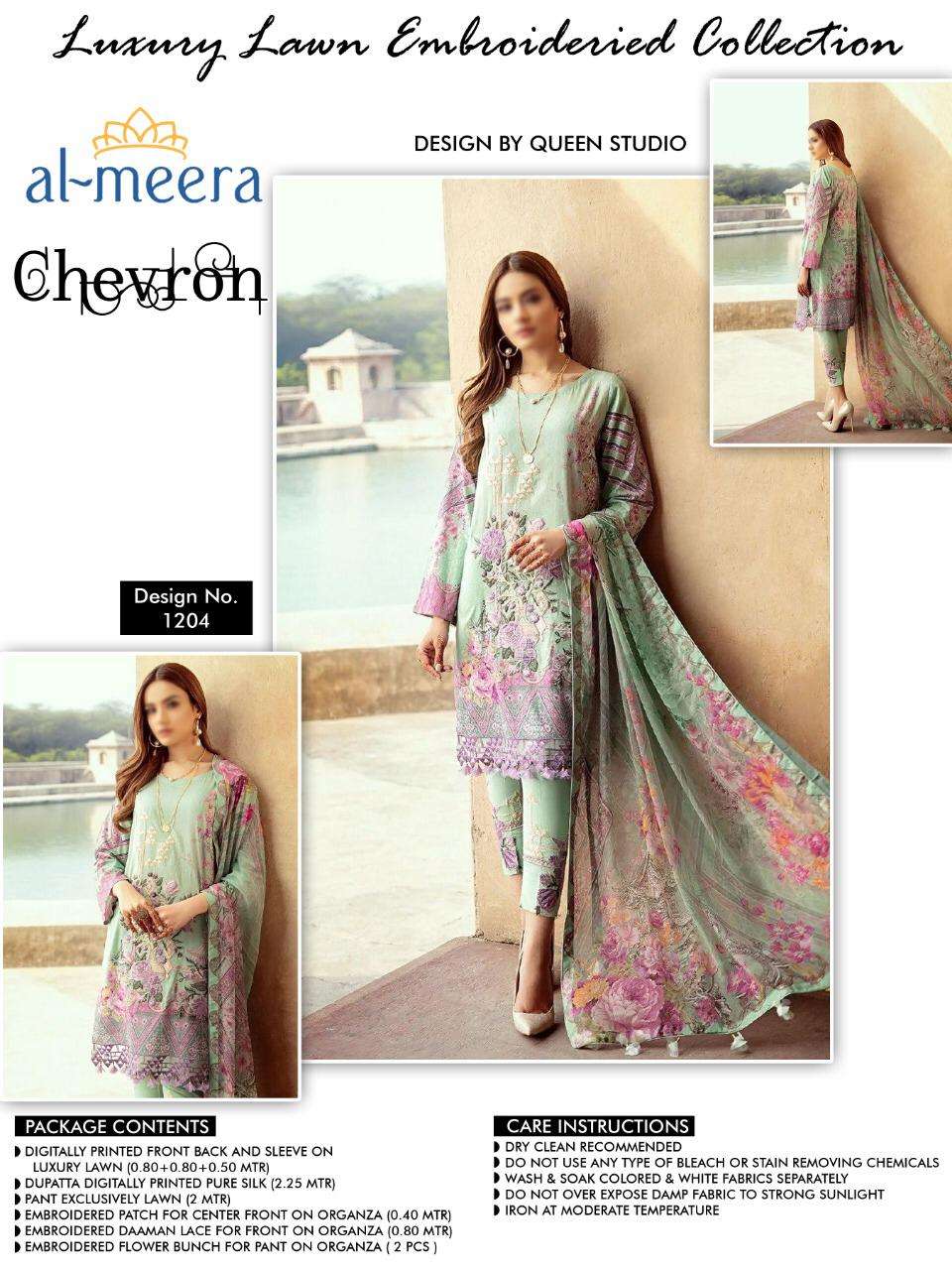  Al Meera Chevron Vol 2 Fancy Pakistani Suit Catalogs Supplier