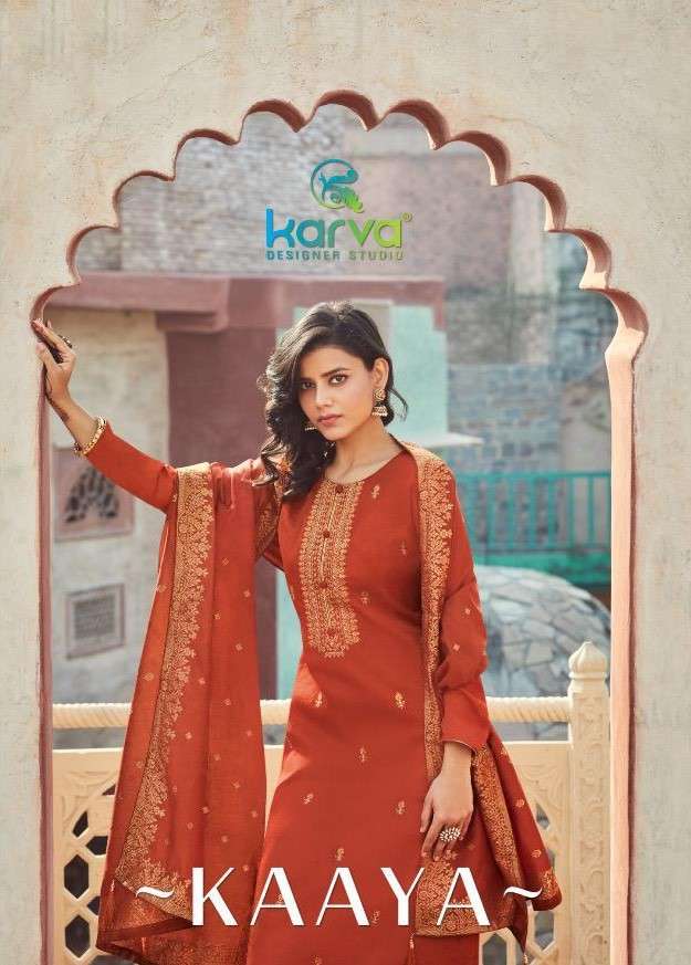 Karva Designer Studio Kaaya Designer Silk Salwar Suits