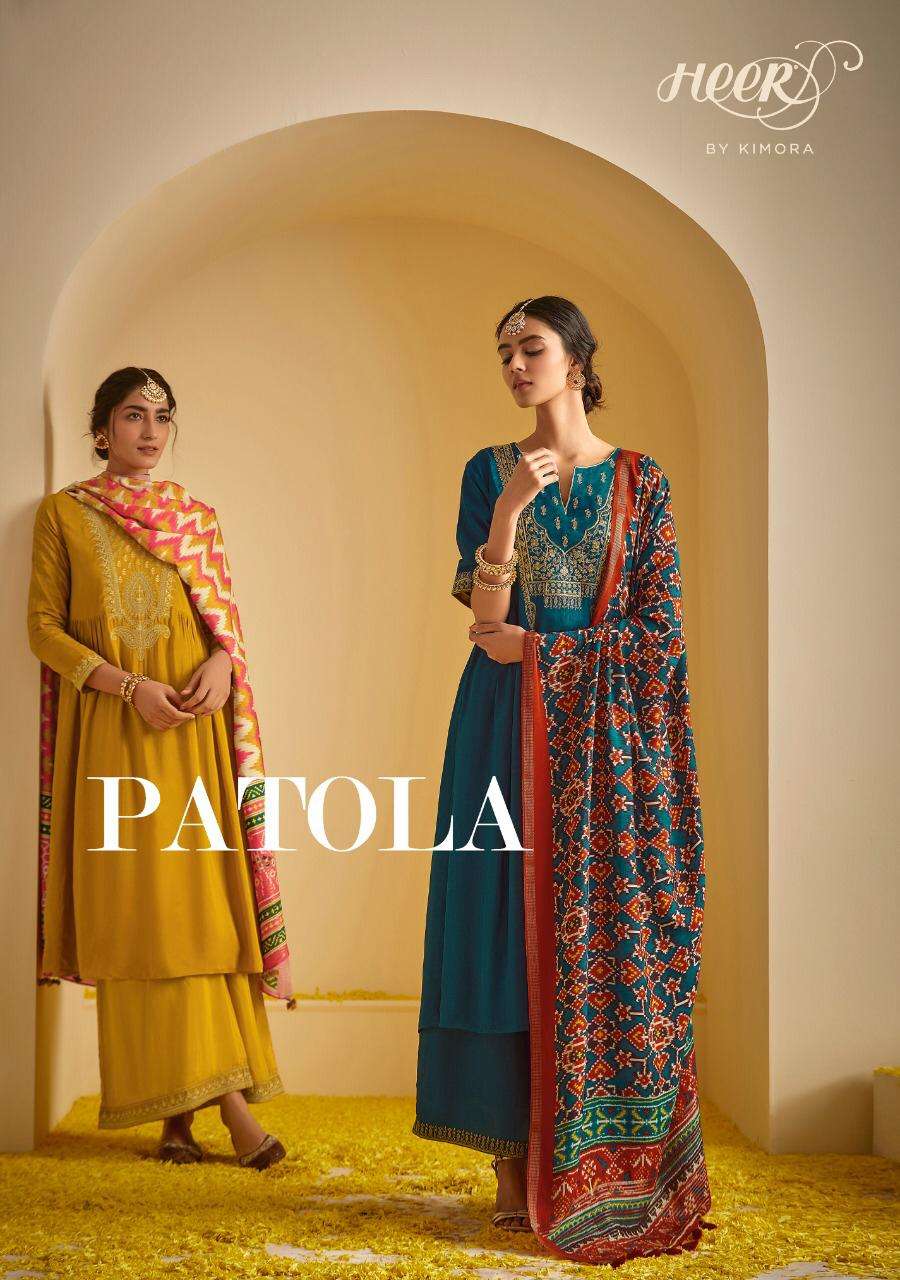 Kimora Patola Designer Tusser Silk Salwar Collection
