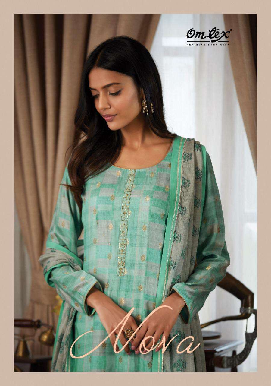 Omtex Nova designer Banrasi Silk Salwar Suit New Collection