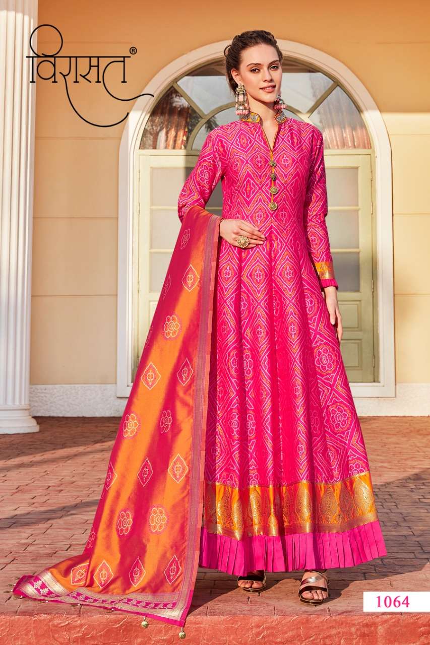 Virasat Vol Sparsh Designer Gown Exclusive Collection at Cheap rate