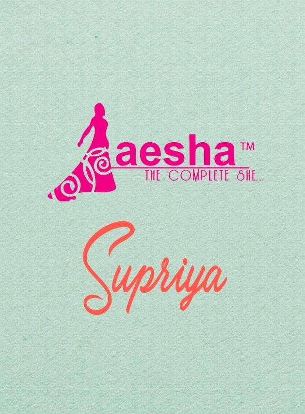 Aesha Supriya Floral Printed Weightless Saree Catalog Supplier