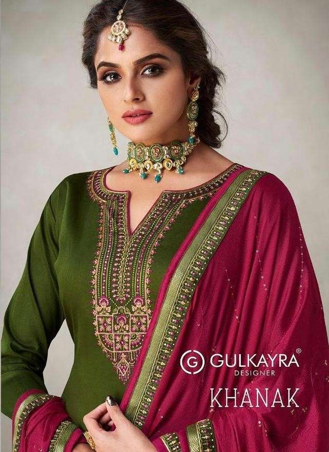 Gulkayra Khanak fancy Jam Silk Salwar Suit Latest Collection