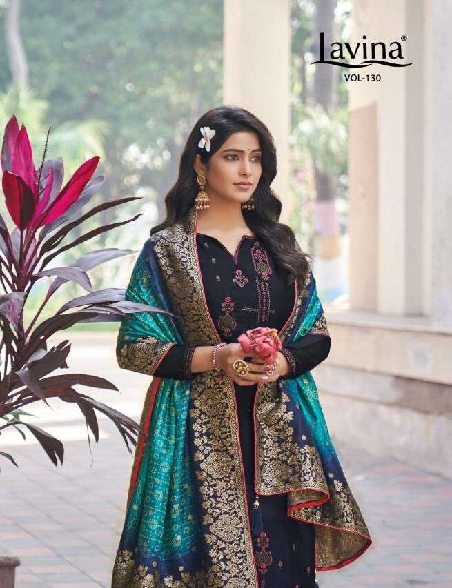 Lavina Vol 130 Digital Print Dupatta Silk Salwar Suit designs