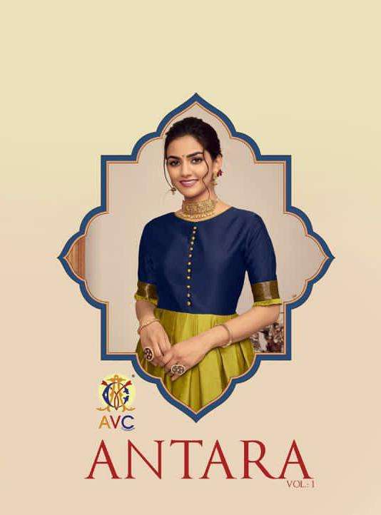 AVC Antara Vol 1 Exclusive Silk Kurti gown Catalog Wholesaler