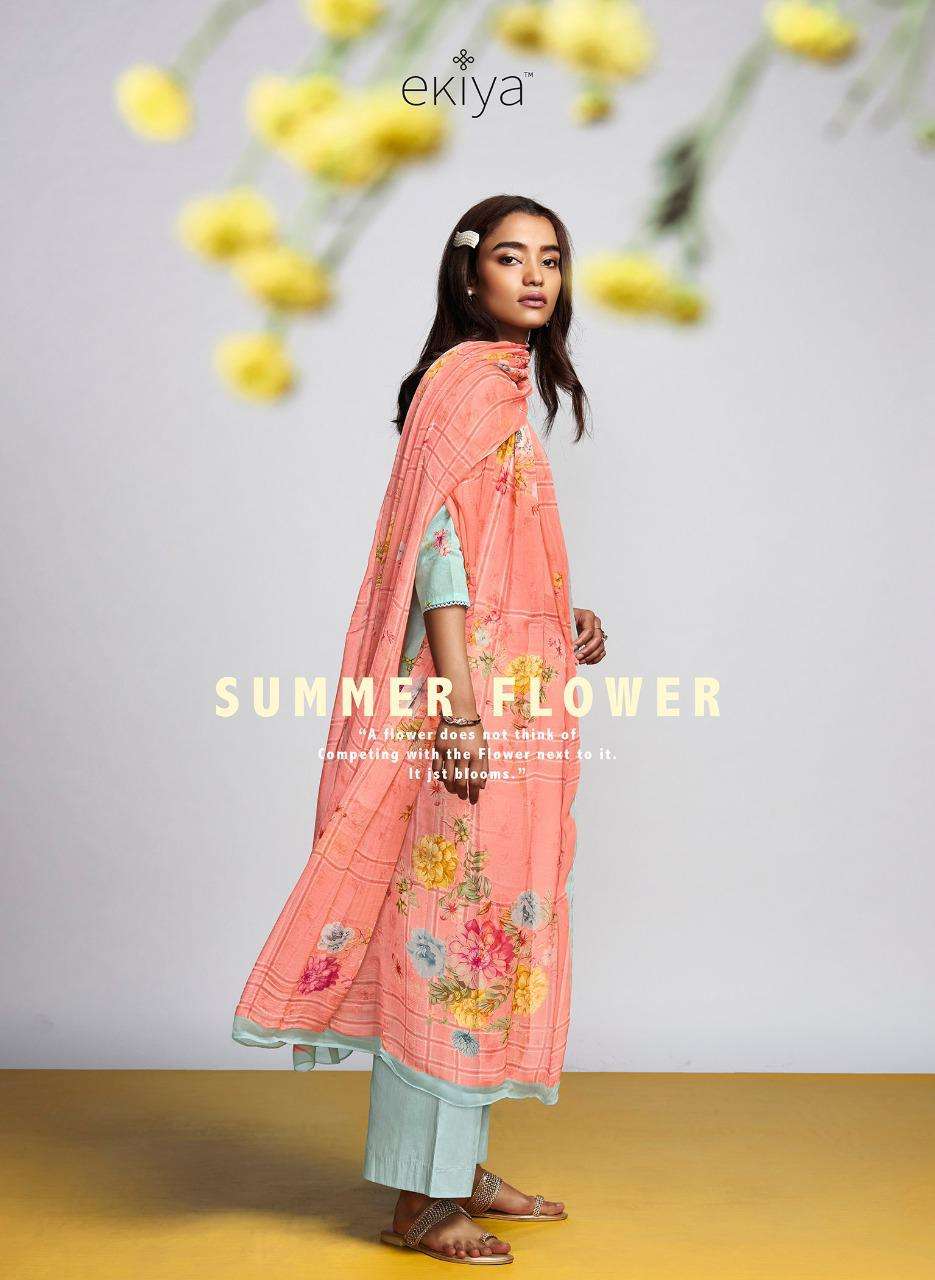 Ekiya Summer Flower By Ganga Fashion cotton Suit Collection