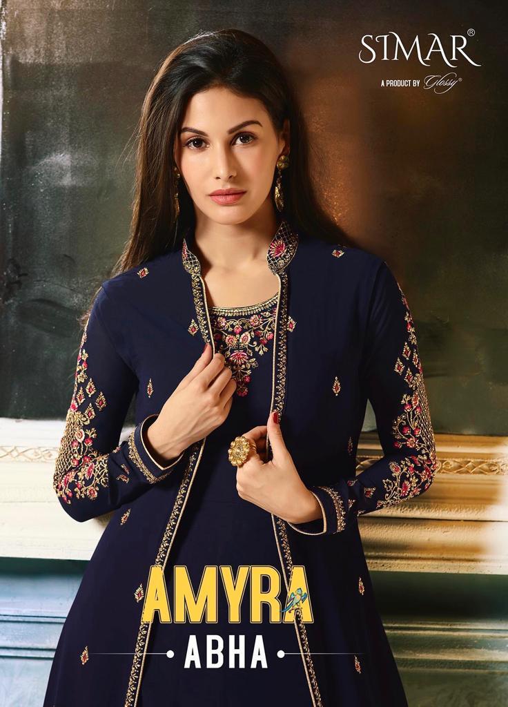 Glossy Amyra Abha Designer Anarkali Dress Latest Catalog Online