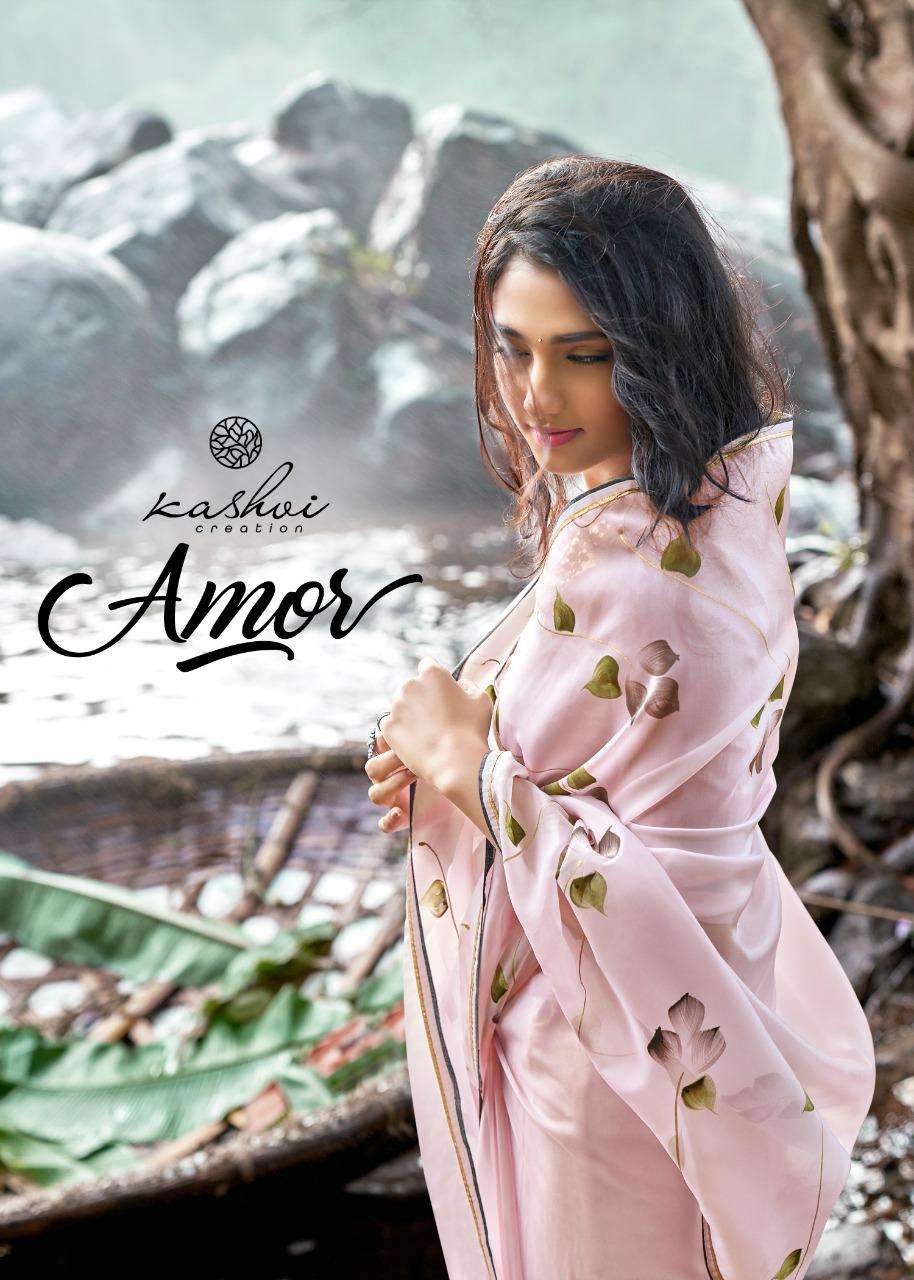 Kashvi Amor Exclusive Rogenza Silk Designer Saree Catalog Supplier