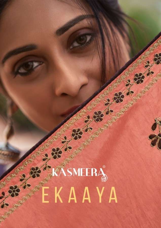 Kasmeera Ekaaya Silk Suit With Beautiful Work In Wholesale