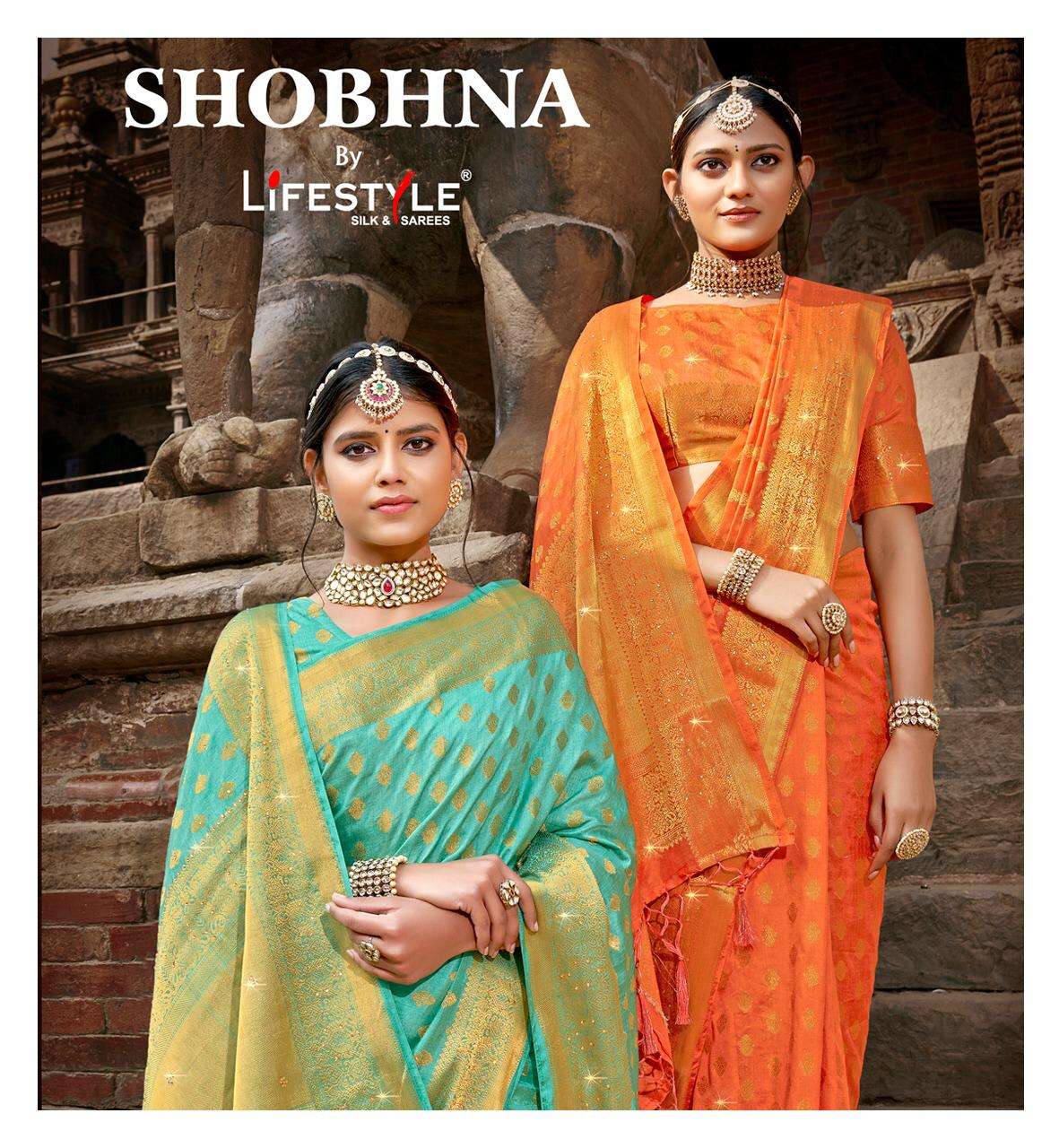 Lifestyle Shobhna Exclusive butti Work Silk Saree Catalog Supplier
