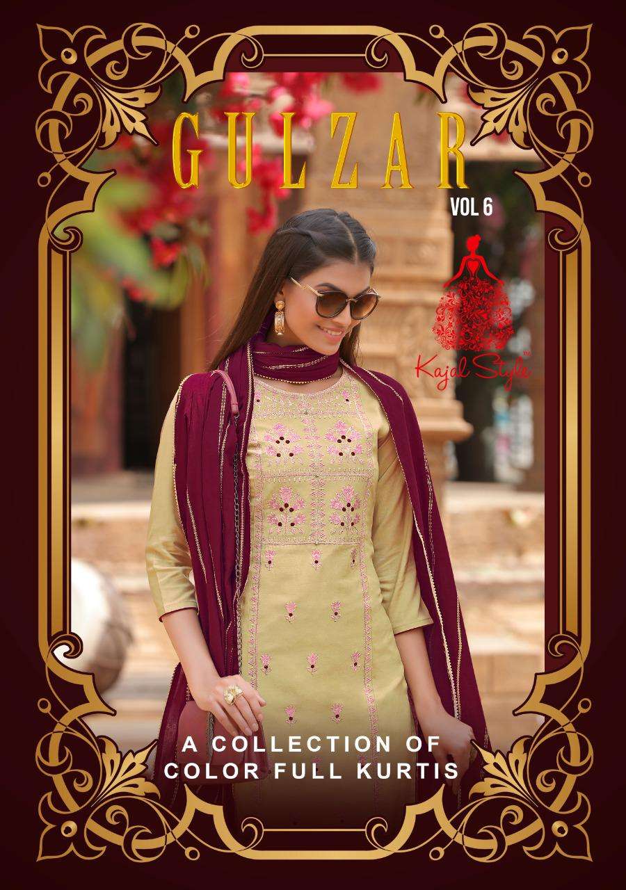 Kajal style Gulzar Vol 6 Readymade 3 Piece Ladies Wear New Collection