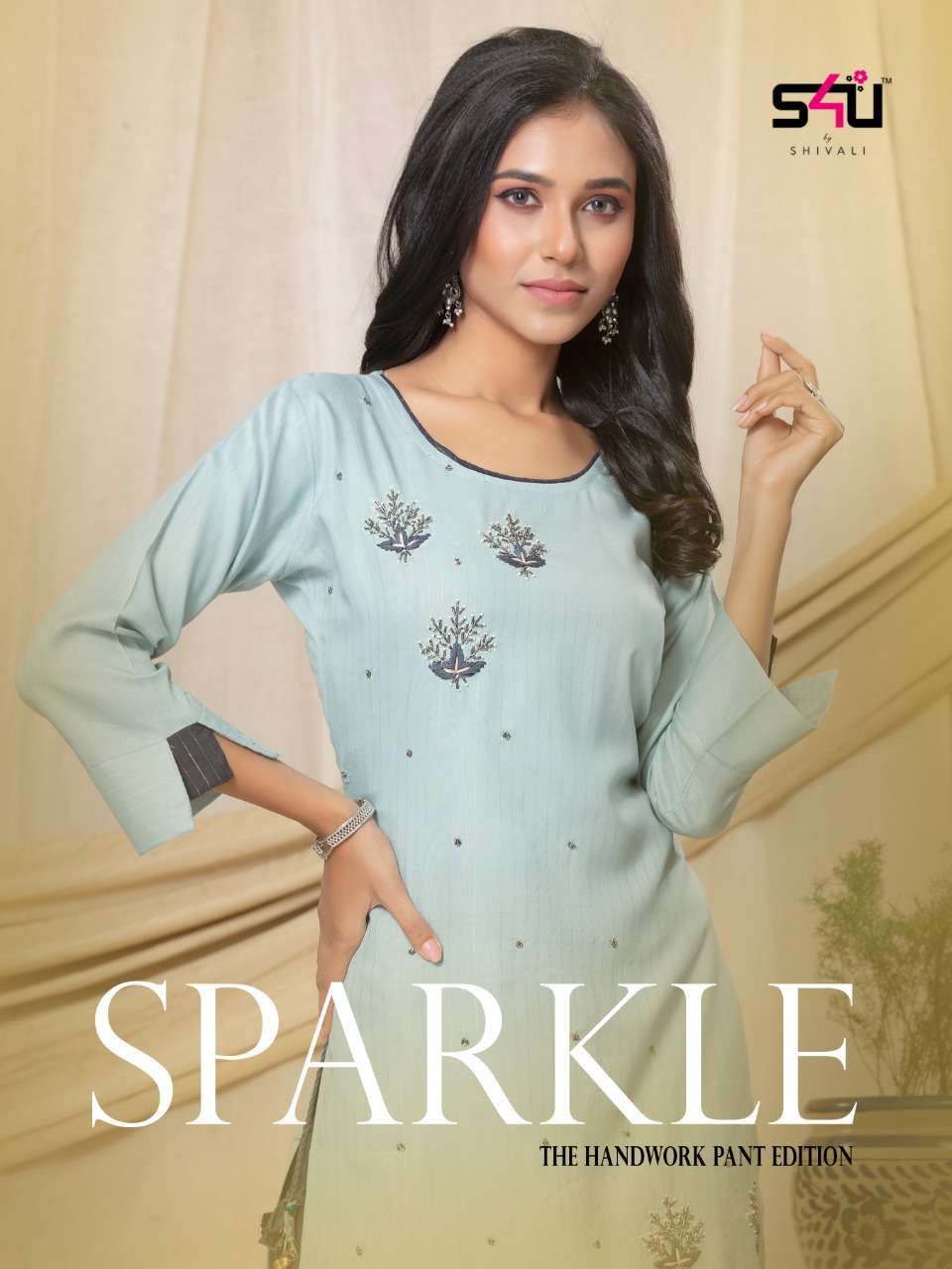 S4U Sparkles By Shivali Designer Kurti pant Sets Catalog Supplier in Surat