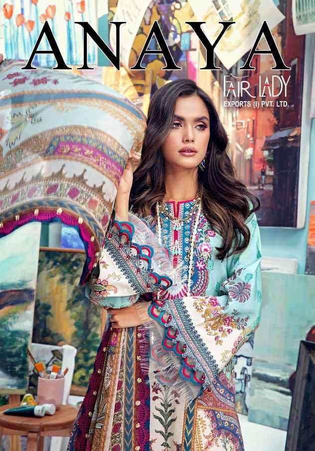 Fairlady Anaya Embrodiery Collection Pakistani Suit Catalog Supplier