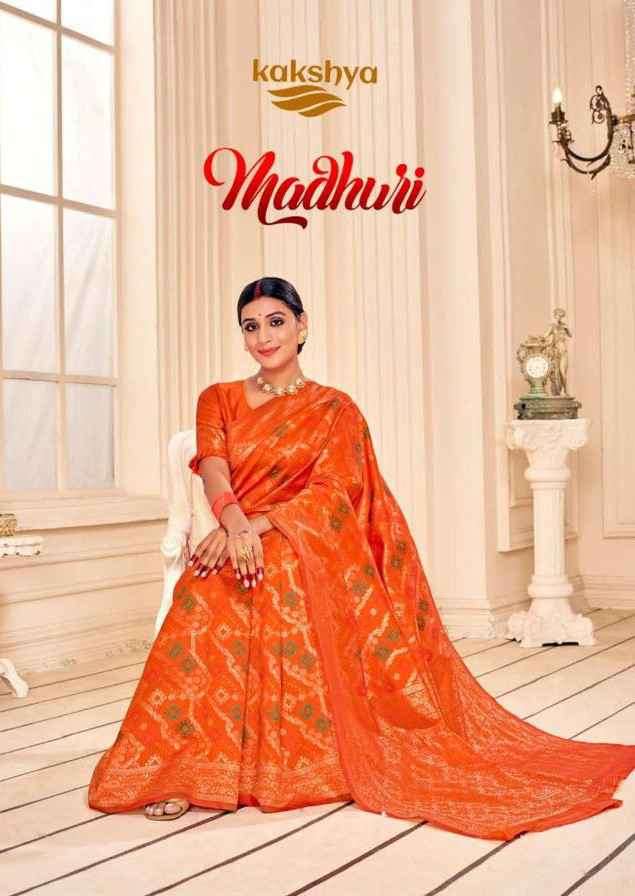 Kakshya Madhuri Fancy Linen Saree catalog Wholesale dealer 