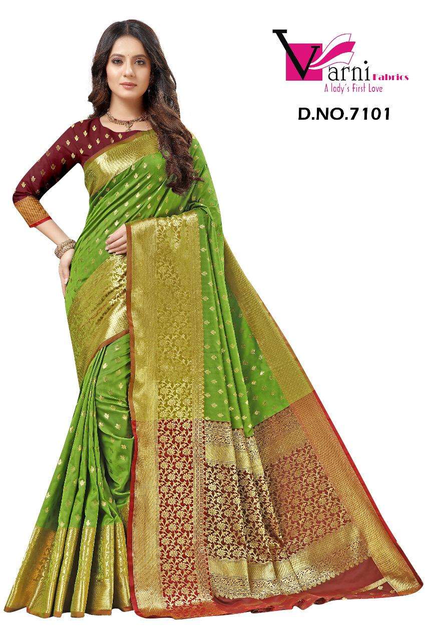 Varni Fabrics Pankhudi Exclusive Silk Saree New Catalog In Wholesale Price