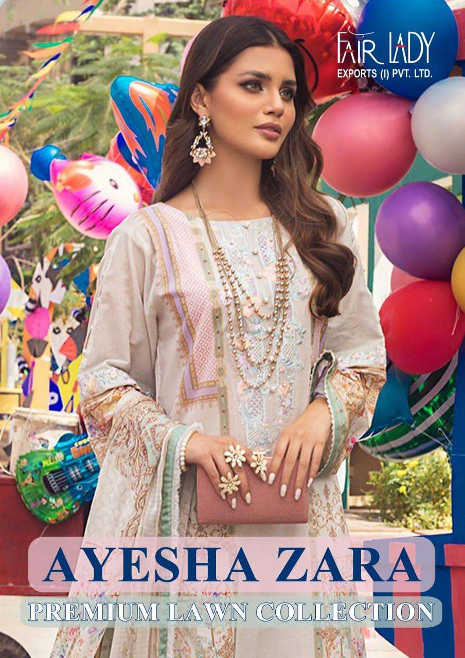 Fairlady Ayesha Zara Fancy Cotton Pakistani Suit New Catalog Wholesaler