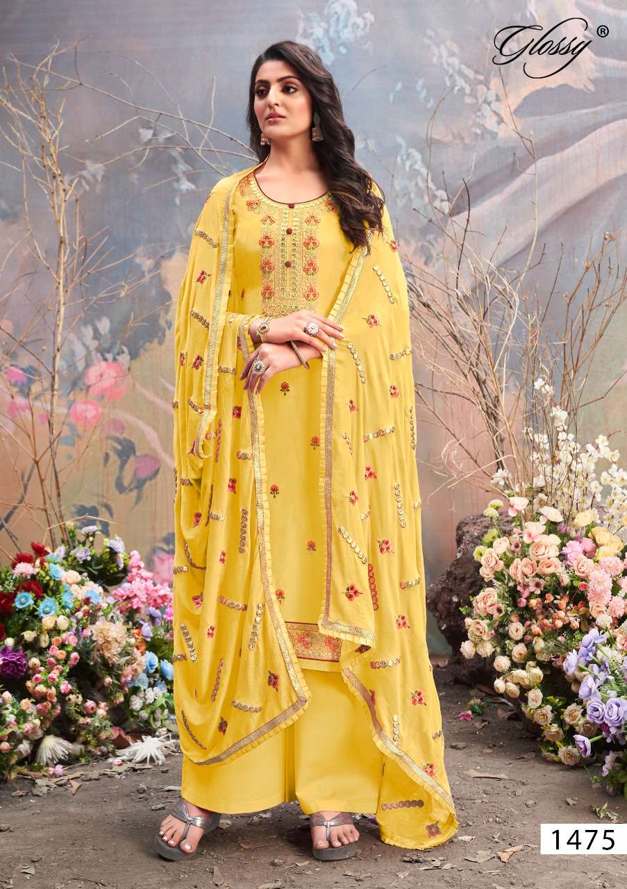 Glossy Daisy 1475 Fancy Upada Silk Salwar Suit catalog Supplier in Surat
