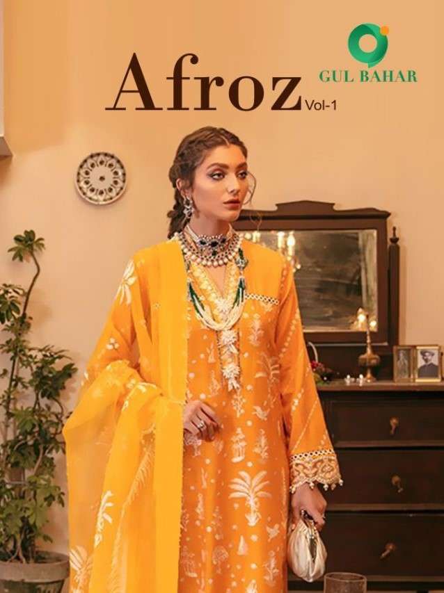 Gul Bahar Afroz Vol 1 Fancy pakistani Suit Catalog Wholesale Supplier in Surat