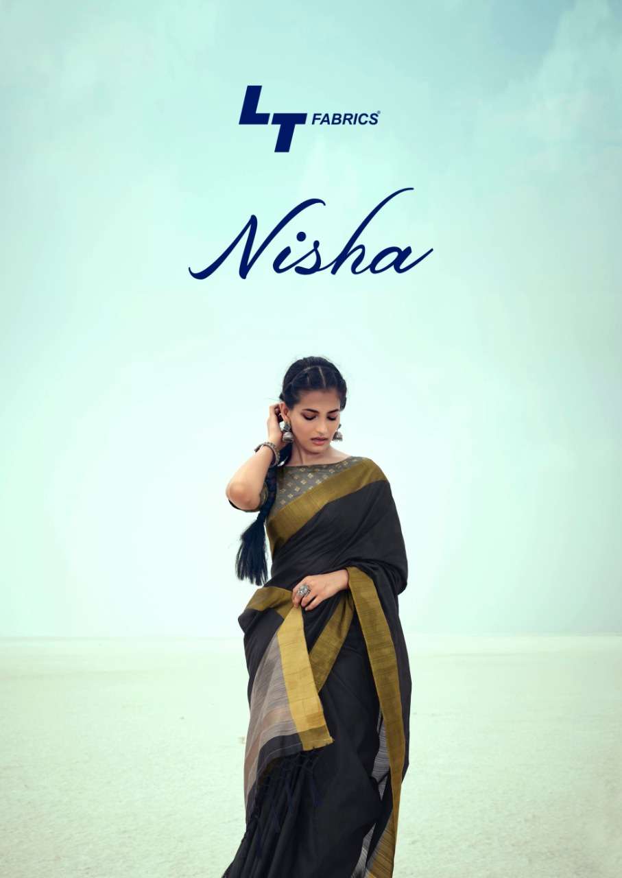 LT fashion Nisha Handloom Silk Saree Catalog Wholesale Price in Surat